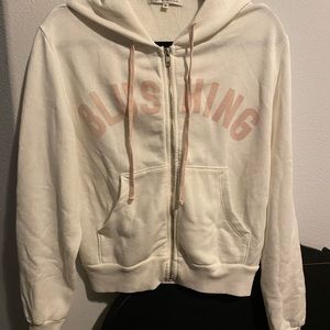 WILDFOX Blushing Bride Zip Up Hoodie
